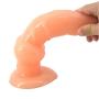 FST Silicon Animal Big Dildo Suction Animal Penis 8 Inch Dog Dildo for Anal Sex Vaginal Stimulator Realistic Dildo Novelties Sex Toy (Beige)