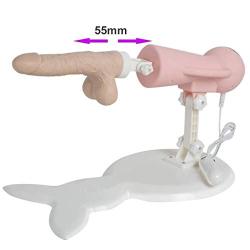 Relax Toy Realistic Automatic Massage Tool S-ěx Machine with Strong Sucker Multispeed Adjustable Telescopic for Women Toy with Attachments Handheld Massage Love Toy