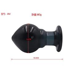 NVXYP Black Medical Glass Anâl Plùg Massager Toy