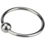 Eastern Delights Luxury Stainless Penis Cock Rings, Erection Enhancing Glans Rings with Joy Ball (ID 30mm)