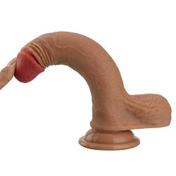 AKSQA 7 Inch Realistic Díldɔ Relax Massage Wand Toy for Women Gifts