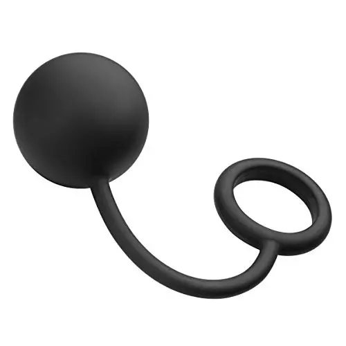 Tom of Finland Silicone Cock Ring with Heavy Anal Ball Tom of Finland Silicone Cock Ring with Heavy Anal Ball