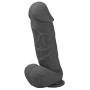 Lickerlish Rummy Fatty Ultra Thick Premium Silicone Dildo Black with Suction Cup, 8 Inch, 2 Pound