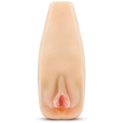 Realistic Ribbed Vagina Masturbator - Pussy Stroker - Sex Toy for Men (Beige)