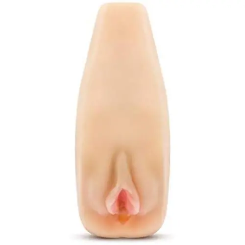 Realistic Ribbed Vagina Masturbator - Pussy Stroker - Sex Toy for Men (Beige)