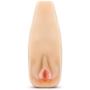 Realistic Ribbed Vagina Masturbator - Pussy Stroker - Sex Toy for Men (Beige)