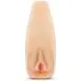 Realistic Ribbed Vagina Masturbator - Pussy Stroker - Sex Toy for Men (Beige)