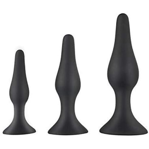 TruBliss Eros, Premium Silicone Butt Plug and Anal Starter Kit, Excellent Sex Toy for Experienced Users and Beginners, 100% Medical Grade Silicone