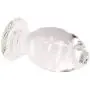 Eastern Delights Rock The Hell Huge Glass Butt Plug,G-spot Crystal Anal Plug Bum Plug Pleasure Wand Anal Trainer Sex Toy (Extra Large)