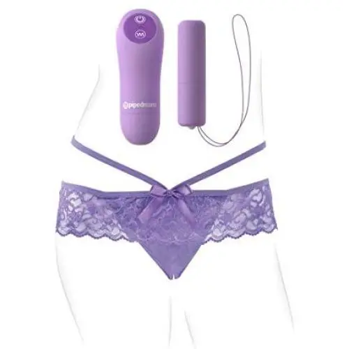 Pipedream Products Fantasy for Her Crotchless Panty Thrill Her, Purple Pipedream Products Fantasy for Her Crotchless Panty Thrill Her, Purple