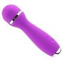 Personal Wand Massager Wireless Handheld Electric 10 Powerful Multi Speeds Vibration Cordless Mini Magic Body Massager Rechargeable Waterproof for Back Neck Shoulder (Purple)