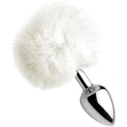 Tailz White Fluffy Bunny Tail Anal Plug
