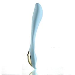 Maia Toys Harmonie 15-Function USB Rechargeable Wireless Remote Control Bendable Couples Vibrator – Teal Blue