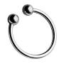 Penis Glans Ring Erection Enhancing with Stainless Steel Joy Ball Sex Toy Rings for Cock Pleasure (30mm, 2 Joy Balls)