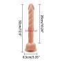 WY-Massagrel Ultra-Soft Stráp On Wand for Men Flesh - 12.6 Inch by by WY-Love