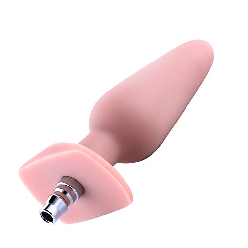 5.7" Silicone Anal Plug for Hismith Sex Machine with Quick Air Connector,4" Insertable Length