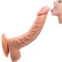HUOLA 9inch Massage Toy Ðildǒ Waterproof Relax Massage Tools Díldɔ with Suction Cup (Color : Flesh)