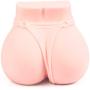 ZEMALIA Male Masturbators 3D Realistic Ass and Clitoris Vagina Doll with T-Back Design Pocket Vagina Pussy Adult Sex Toys Intense Stimulation for Men Sexual Wellness Discreet Packed