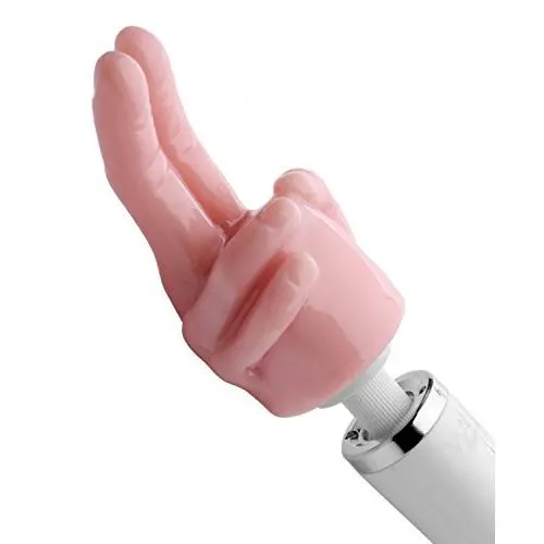 Wand Essentials Pleasure Pointer Two Finger Wand Attachment Wand Essentials Pleasure Pointer Two Finger Wand Attachment