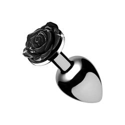 Booty Sparks Black Rose Anal Plug, Medium