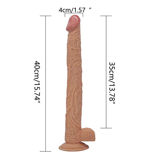 JDesto- Realistic Dîd&Los Suction Cup for Women - Great Life Fun DEPUR (Color : Flesh)