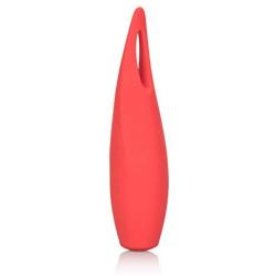 CalExotics Red Hot Spark - 10-Function Waterproof Vibrator – Rechargeable Silicone Compact Vibe – Adult Sex Massager for Couples - Red