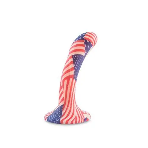 The All American Dildo by Dildos for Patriots – 6.7 Inch Silicone USA Pride Sex Toy with Powerful Suction Cup Base, Grooved Shaft and Strap on Harness Compatible The All American Dildo by Dildos for Patriots – 6.7 Inch Silicone USA Pride Sex Toy with Powerful Suction Cup Base, Grooved Shaft and Strap on Harness Compatible