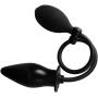 JSFQ Sex Silicone Adjustable Size Inflatable anall Plug Adult Toys， Hand-held Pump with Inflatable Plug Toy
