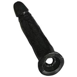 MISSOX Reusable Sleeve for Men Realistico Extender Enlargement 9 INCH Large Black