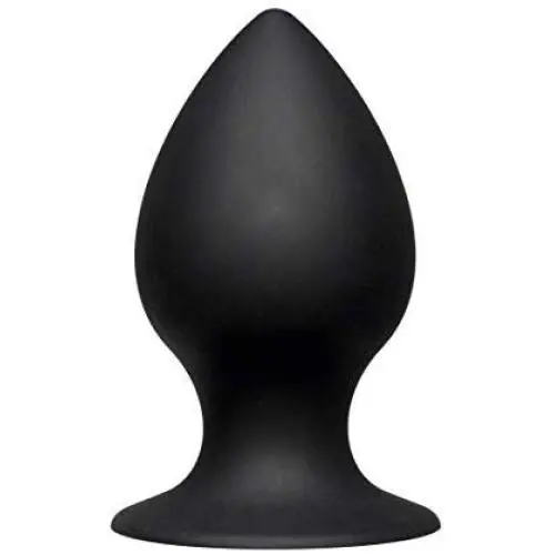 KINK By Doc Johnson - Ace - 4.5 Inch Premium Silicone Butt Plug with Suction Cup Base - 4.5" Long and 2.5" Wide - High Quality Smooth Seamless Silicone - Black KINK By Doc Johnson - Ace - 4.5 Inch Premium Silicone Butt Plug with Suction Cup Base - 4.5" Long and 2.5" Wide - High Quality Smooth Seamless Silicone - Black