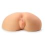 Sexy Realistic Ass and Pussy Male Masturbator - Ribbed Anal and Vagina Stroker - Sex Toy for Men (Natural)