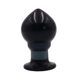 NVXYP Black Medical Glass Anâl Plùg Massager Toy