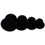 Silica Gel Fetish Plug Anal Butt Personal Massager,4 Size Black (S)