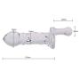 WRZHL Transparent Hand-held Glass Wand Lifelike Dildo Women Couple Health Massage Toy Tshirt Skirt