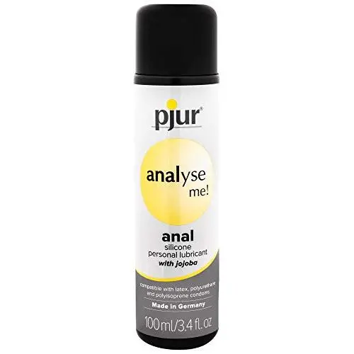 Pjur Analyze Me Condom Safe Silicone Personal Lubricant with Jojoba 3.4 Fluid Ounces / 100 Milliliter Pjur Analyze Me Condom Safe Silicone Personal Lubricant with Jojoba 3.4 Fluid Ounces / 100 Milliliter