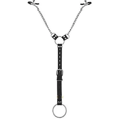 OUYAWEI Metal Men Nipple Clamps with Cock Ring Penis Ring Adult Sex Games Clips Toys for Couple SM Slave Sex Foreplay Flirting OUYAWEI Metal Men Nipple Clamps with Cock Ring Penis Ring Adult Sex Games Clips Toys for Couple SM Slave Sex Foreplay Flirting