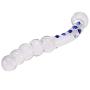 Crystal Glass Plump Beads Style Sex Tease Insert Pleasure Wand Dildo Penis