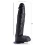 Raging Rhino 17 Inch Veiny Dildo - Black
