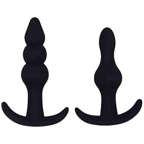 2pcs/Set Silicone Butt Plug for Beginner Anal Sex Toy 2pcs/Set Silicone Butt Plug for Beginner Anal Sex Toy