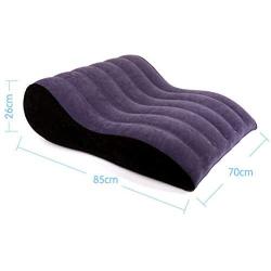 Argonv Hot Inflatable Sex Aid Wedge Pillow Sex Inflatable Love Position Cushion Couple (Purple)