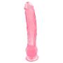 Full 100% Silicone 12 Inch Soft Toy with Suction Cup Base Great for Beginners Toys Friction Attrition - Pink - Biyenanian1.2