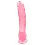 Full 100% Silicone 12 Inch Soft Toy with Suction Cup Base Great for Beginners Toys Friction Attrition - Pink - Biyenanian1.2
