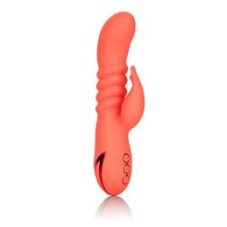 Calexotics California Dreaming Orange County Cutie Silicone Thrusting Rabbit Vibrator