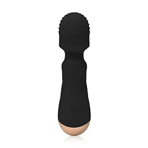 Wireless Mini Handheld Wand Massager with 12 Silent Frequency Modes, Personal Waterproof Rechargeable Power Massager for Relieving Body Muscle Soreness (NL-Black) Wireless Mini Handheld Wand Massager with 12 Silent Frequency Modes, Personal Waterproof Rechargeable Power Massager for Relieving Body Muscle Soreness (NL-Black)