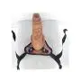 HYLHYL5-F Sǒft Běndǎblě Stǐck, Ultra-Lifelike Fantasy Perfect Sleeve Extender for Women Silicone with Strong Suction Cup PVC+ Artificial Leather Pants Brown Overall Length: 23cm