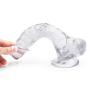 LLFX Jeans Lesbian Erotic Màssage Wand Transparent Silicone One Hundred Percent Waterproof with Suction Cup Backpack