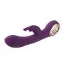 ZSZASZ USB Rechargeable Handheld Electric Massager with 10 Vibrating Frequencies of Heatable Vibrating Bar (Color : Purple)