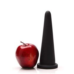 Tantus Cone Small - Ultra Premium Silicone XL Plug - Black