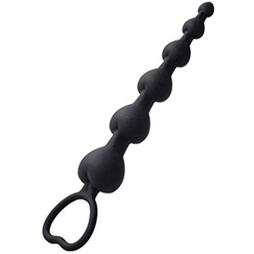 Pavian Analal Beads Pull Silicone Body Relax Massager for Men Women (pink2)