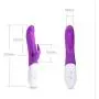 Vibrator women,Rabbit vibrate toys with 7 vibration modes,Heating,whisper,Waterproof massager with wireless Rechargeable，medical silicone rubber for Women or Couples Sex Toys by ROSERAIN-Purple